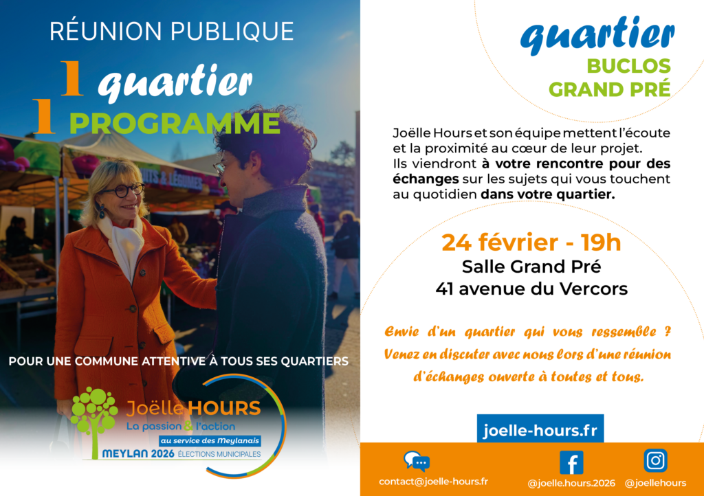 Joëlle Hours - Réunion de quartier Buclos Grand Pré